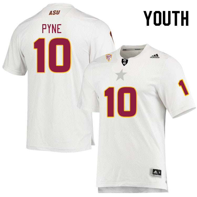 Youth #10 Drew Pyne Arizona State Sun Devils College Football Jerseys Stitched Sale-White - Click Image to Close